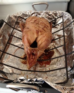 Duck in the oven for 2 hours