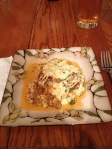 Plated Lasagne