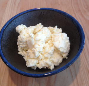 Home Made Cottage Cheese.  Made by me!